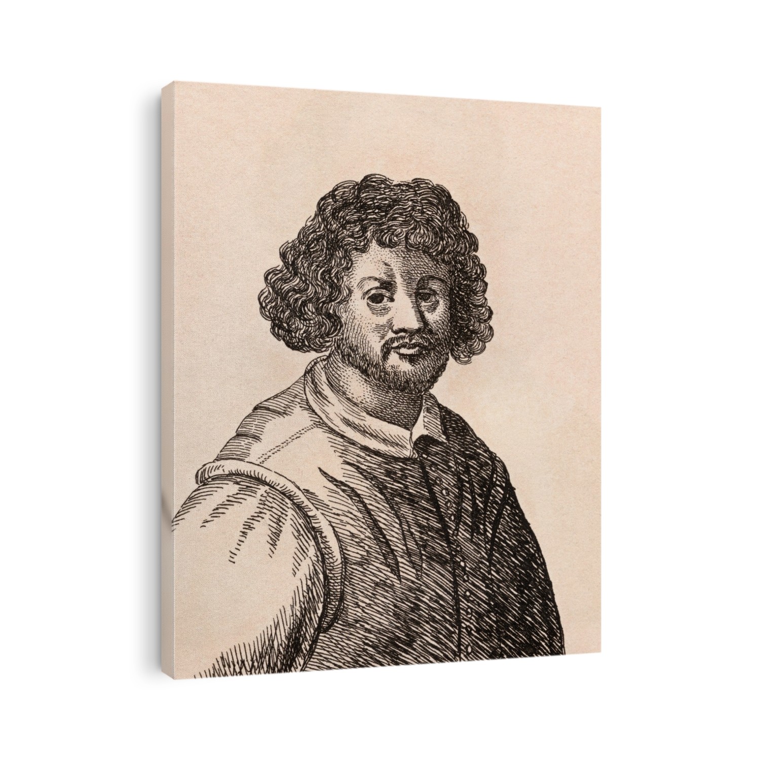 Claude Lorrain Aka Claude GellÃ¨e Aka Le Lorrain 1600-1682 French Baroque Era Artist From 75 Portraits Of Celebrated Painters From Authentic Originals Etched By James Girtin Published London 1817